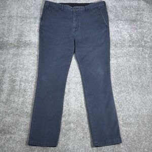 Polo Ralph Lauren Pants Men's 36x32 (37x39) Blue Garmet Dyed Straight‎ Stretch